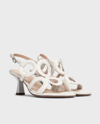 Wonders Sandalias De Tacon Iris Blanco Off Discount