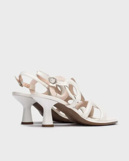 Wonders Sandalias De Tacon Iris Blanco Off Discount