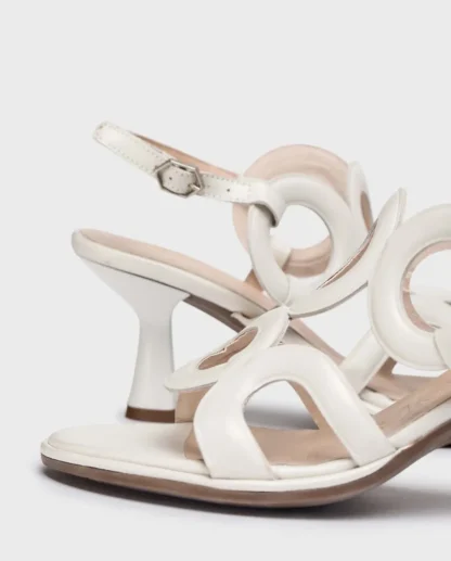 Wonders Sandalias De Tacon Iris Blanco Off Discount