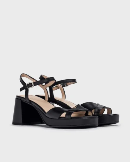 Wonders Sandalias De Tacon Lola Negro Cheap