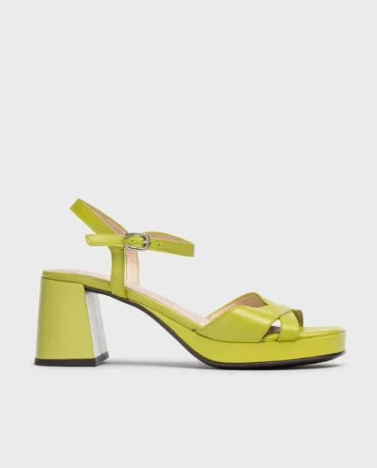 Wonders Sandalias De Tacon Lola Verde Apple Flash Sale