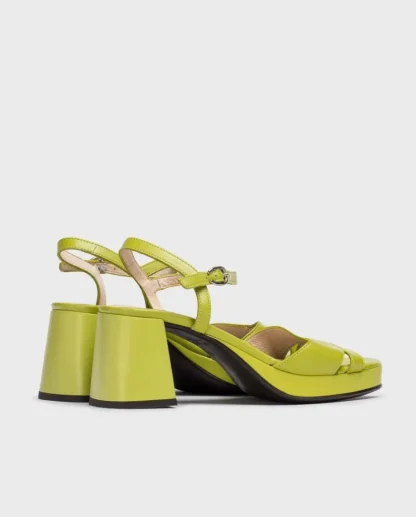 Wonders Sandalias De Tacon Lola Verde Apple Flash Sale