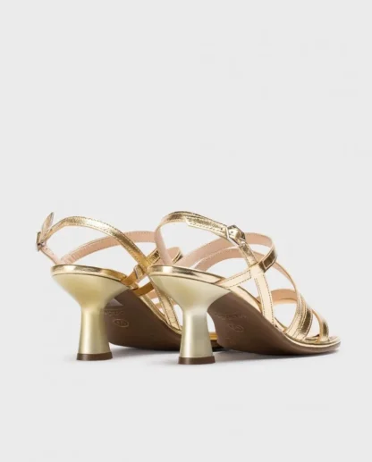 Wonders Sandalias De Tacon Nora Oro Discount