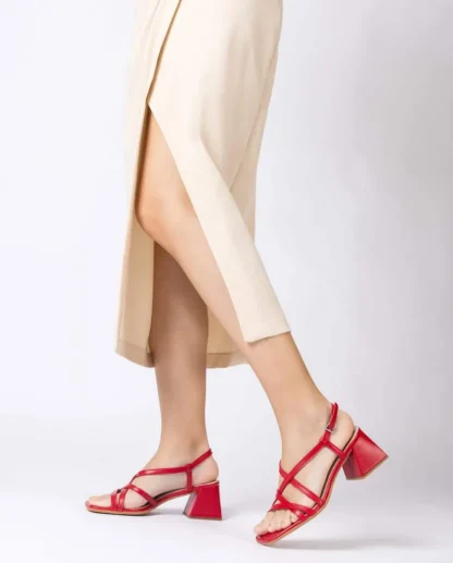 Wonders Sandalias De Tacon Sofia Rojo Online