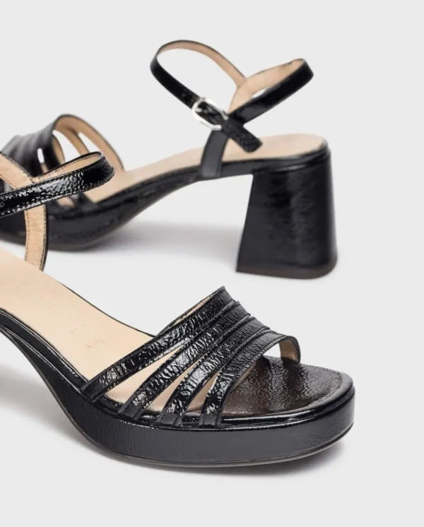 Wonders Sandalias De Tacon Zaida Negro Flash Sale