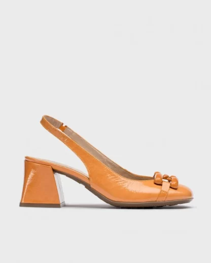 Wonders Sandalias Tacon Karla Naranja Apricot Sale