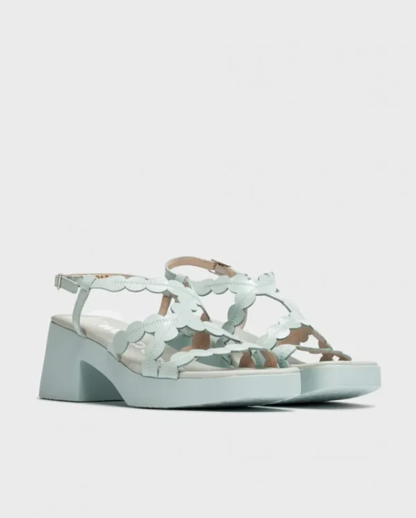 Wonders Sandalias Tacon Neus Azul Aqua Online