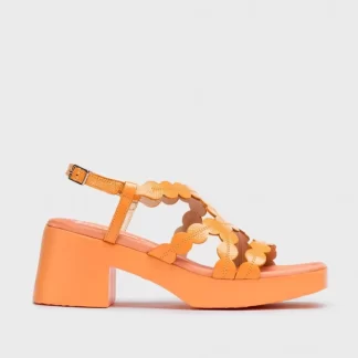 Wonders Sandalias Tacon Neus Naranja Apricot Best Sale