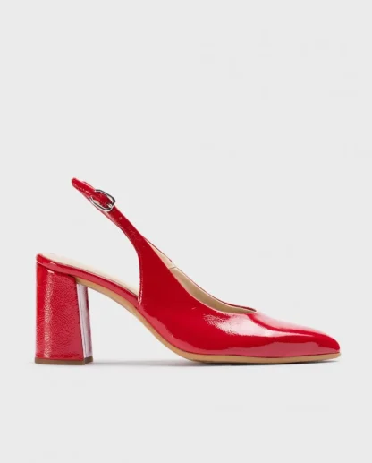 Wonders Zapatos De Tacon Vilma Rojo Discount