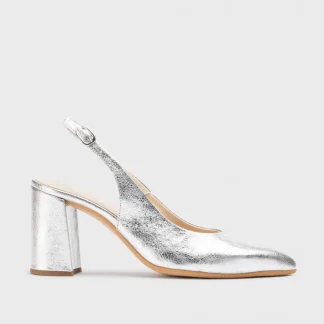 Wonders Zapatos De Tacon Vilma Plata New