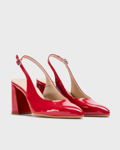 Wonders Zapatos De Tacon Vilma Rojo Discount